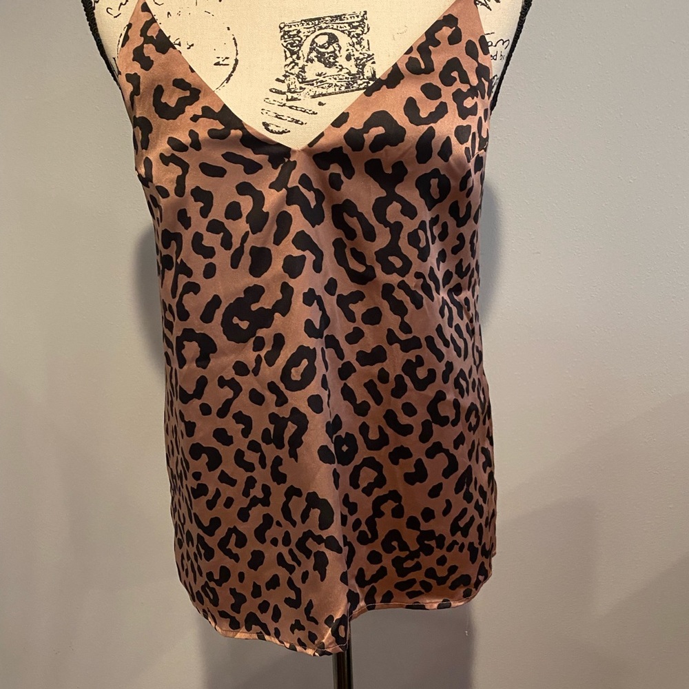 Leopard print cami.